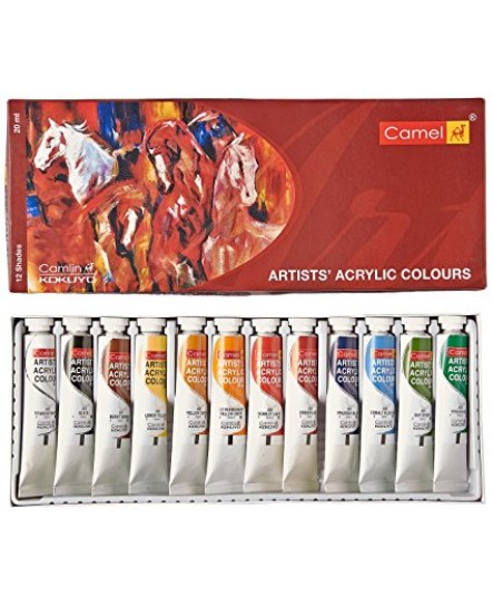 ARTISTS ACRYLIC COLOURS  - 12 SHADES